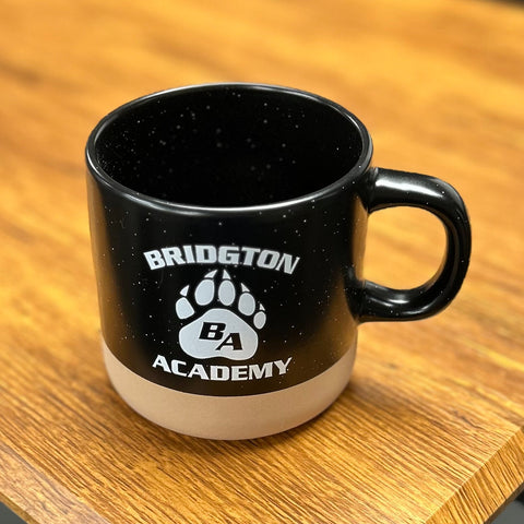 Black Santos Paw Print Mug